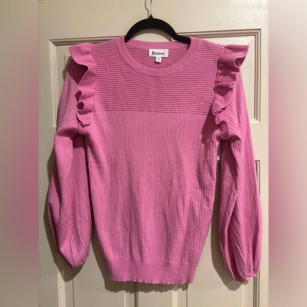 &Merci Pink Sweater - Women’s Medium